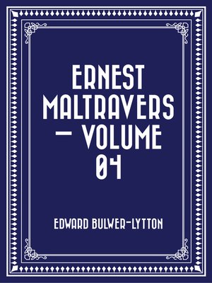 cover image of Ernest Maltravers — Volume 04